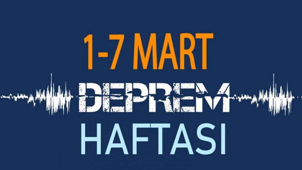 1-7 MART DEPREM HAFTASI TATBİKAT PROGRAMI